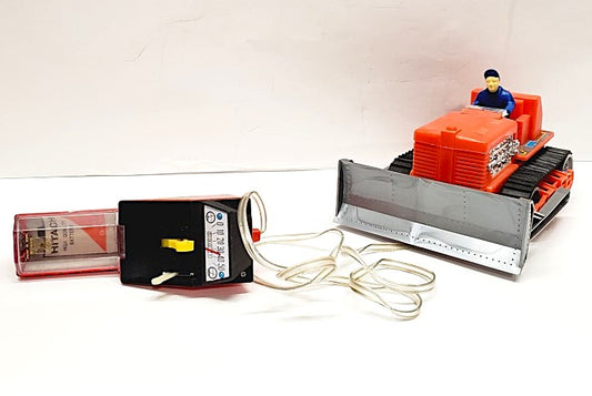 Vintage BATTERY OPERATED REMOTE CONTROL BULLDOZER