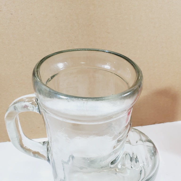 Vintage Large Hockey Skate Beer Glass Final Touch Brand