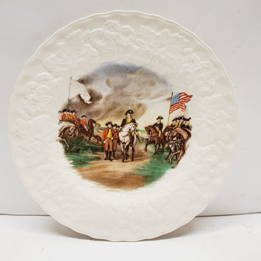 American Revolution 9" Plate Surrender Cornwallis