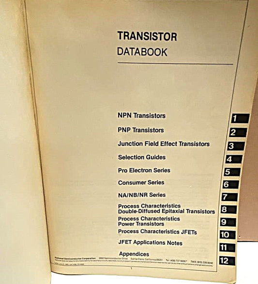 Transistor Databook National Semiconductor Corp