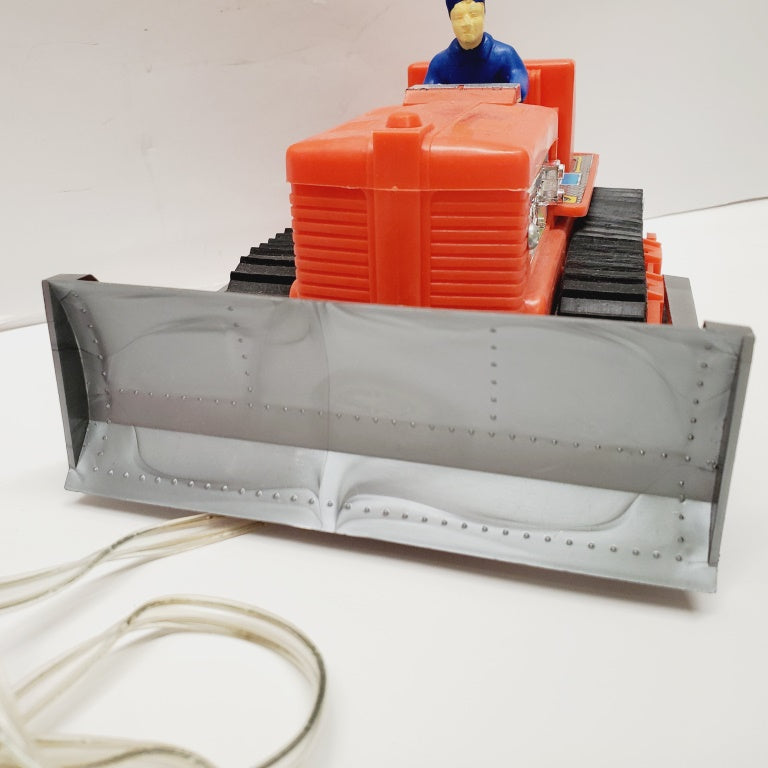 Vintage BATTERY OPERATED REMOTE CONTROL BULLDOZER