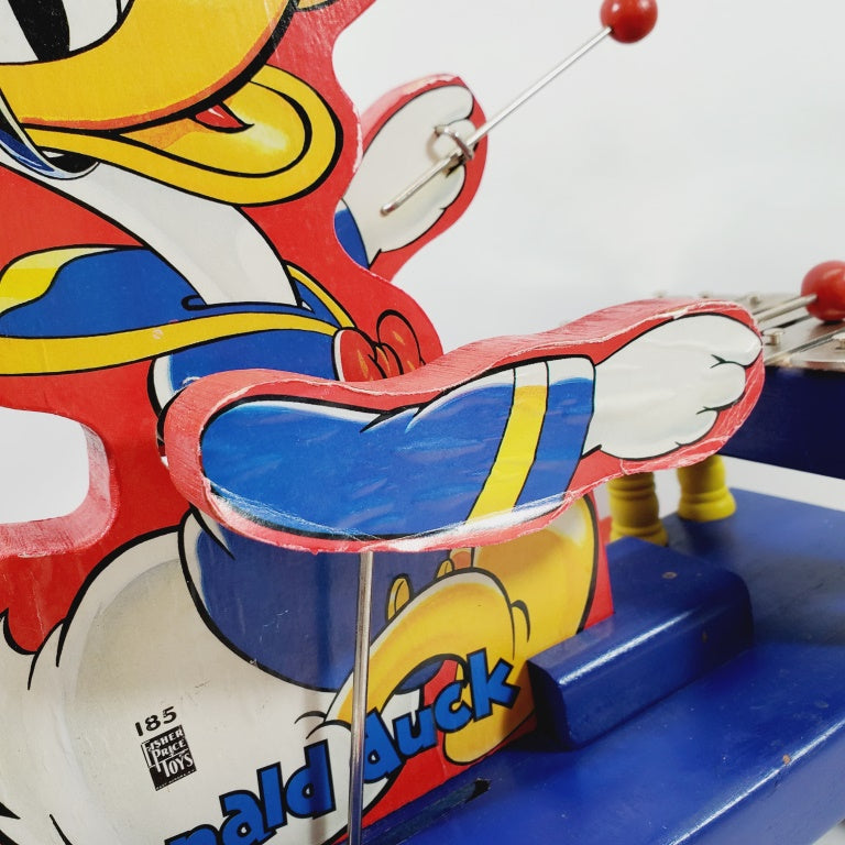 Fisher-Price Donald Duck Xylophone Wooden Pull Toy #185 1938 - 1952