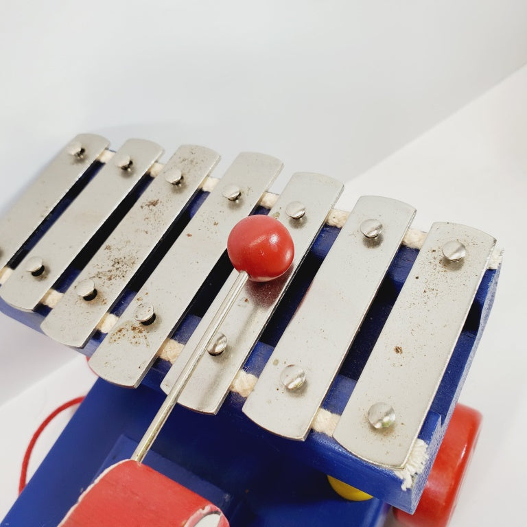 Fisher-Price Donald Duck Xylophone Wooden Pull Toy #185 1938 - 1952