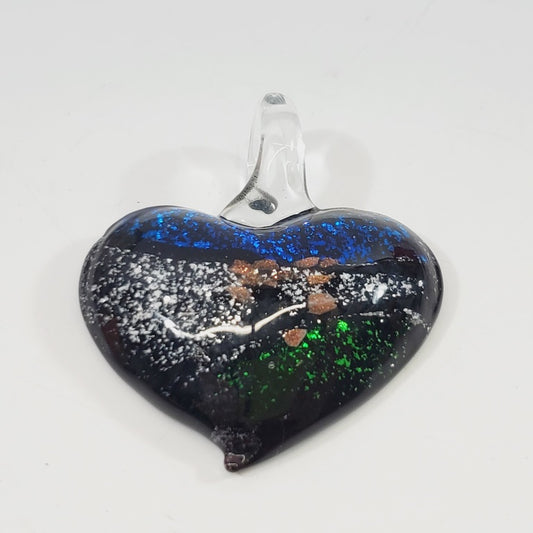 Murano Art Glass Heart Pendant