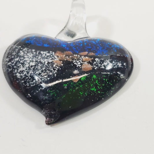 Murano Art Glass Heart Pendant