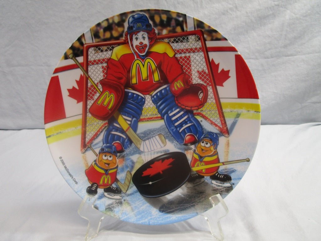 2000 McDonald's Hockey Plate Ronald as Goalie (82619) 10" - Cactus Jax Unique Collectibles