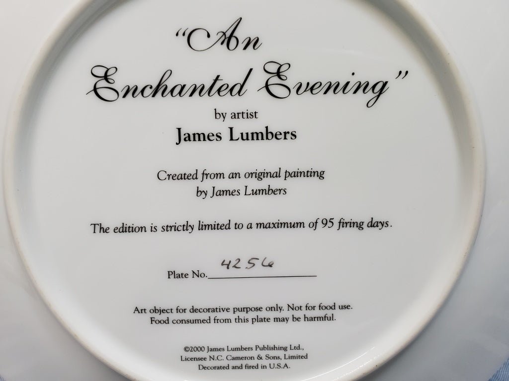 An Enchanted Evening by James Lumbers 8" Plate (34466) - Cactus Jax Unique Collectibles