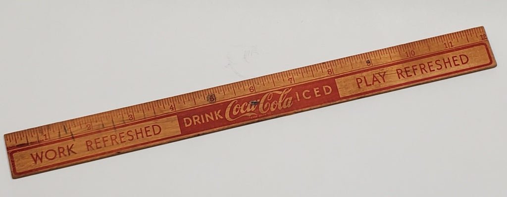 Antique 12" Coca-Cola Wooden Ruler [102 - Cactus Jax Unique Collectibles