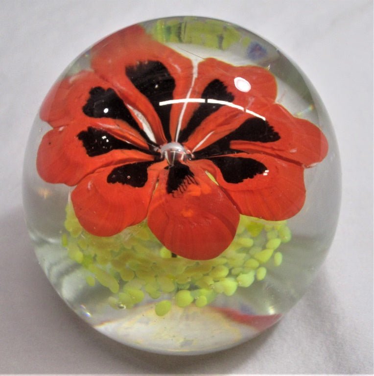Art Glass Murano Paperweight With Sticker (82326 - Cactus Jax Unique Collectibles