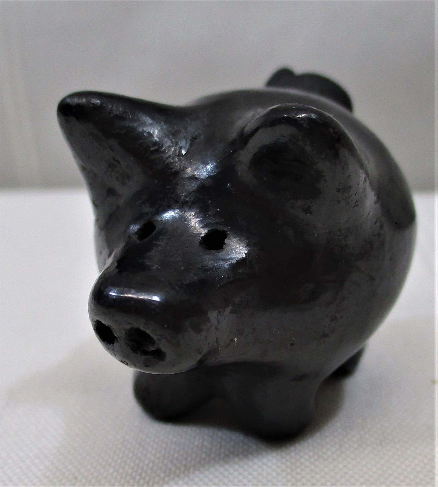 Black Clay Pig (74628 - Cactus Jax Unique Collectibles