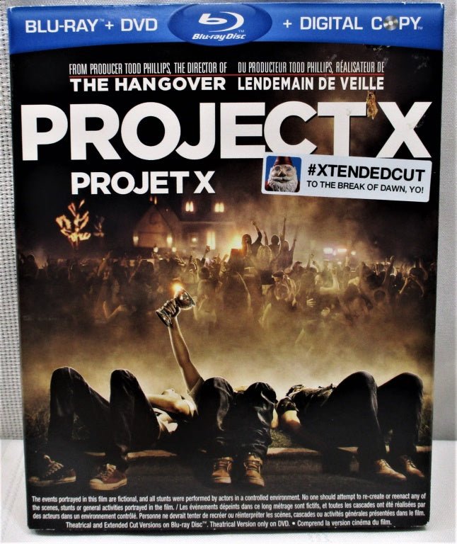Blue Ray DVD Project X Extended Cut (74648 - Cactus Jax Unique Collectibles
