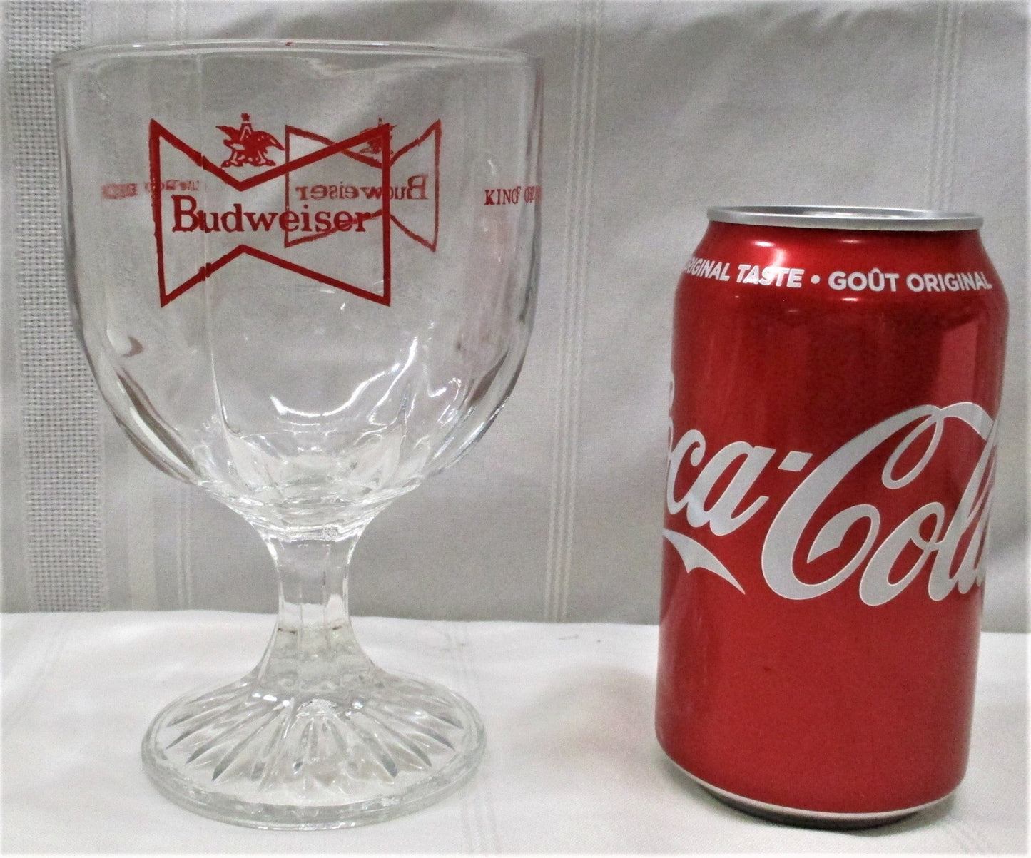 Budweiser King of Beers Pedestal Beer Glass [74685 - Cactus Jax Unique Collectibles