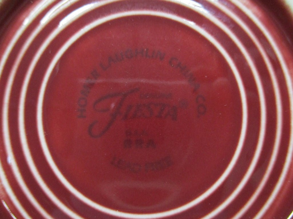 Fiestaware Cup & Saucer by Homer Laughlin Burgandy (74651 - Cactus Jax Unique Collectibles