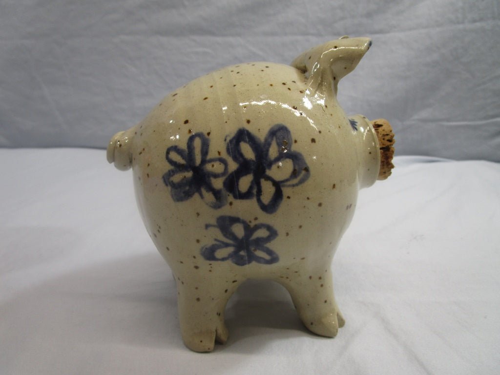 Funky Studio Pottery Pig Piggy Bank (82392) - Cactus Jax Unique Collectibles