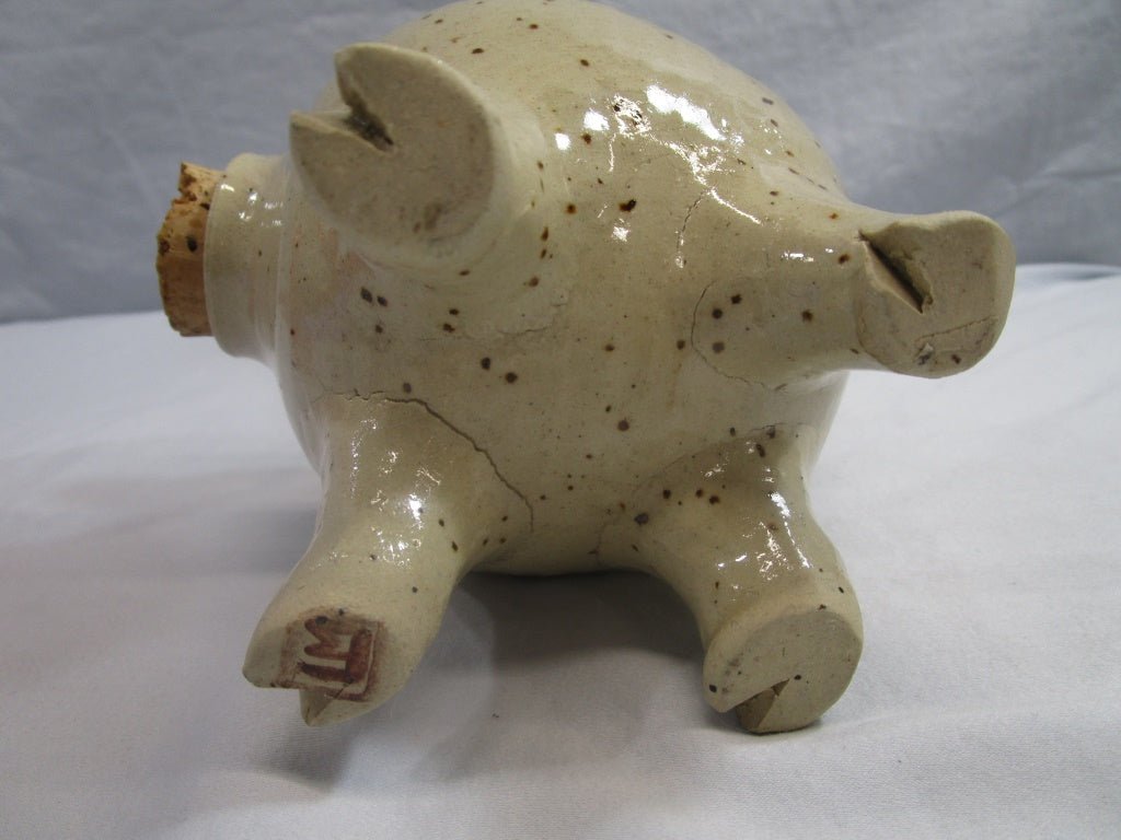 Funky Studio Pottery Pig Piggy Bank (82392) - Cactus Jax Unique Collectibles