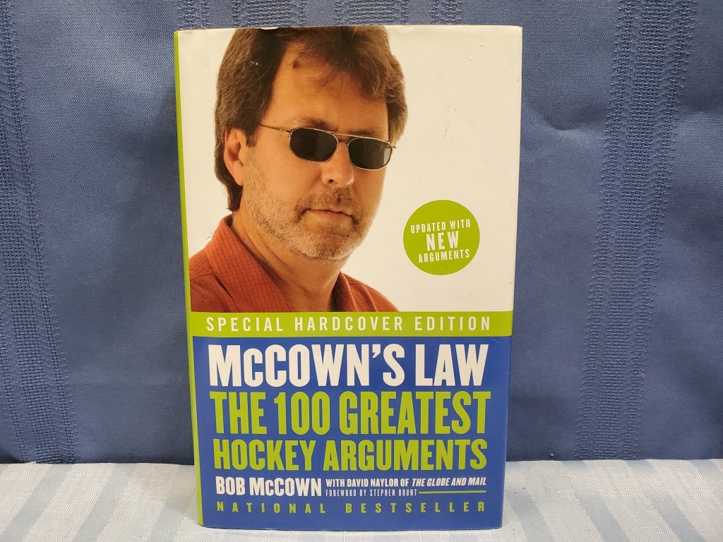Hard Cover Book McCown's Law 100 Greatest Hockey Arguements Signed by Author Numbered 242/1500 [34470 - Cactus Jax Unique Collectibles