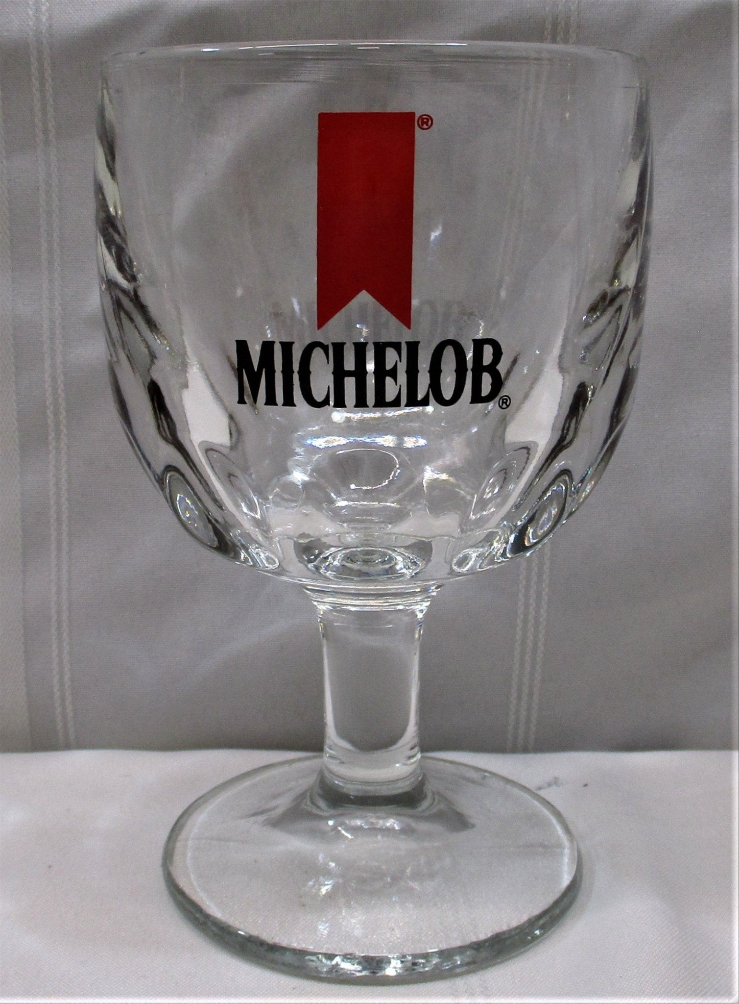 Michelob Pedestal Silkscreened Beer Glass [74686 - Cactus Jax Unique Collectibles