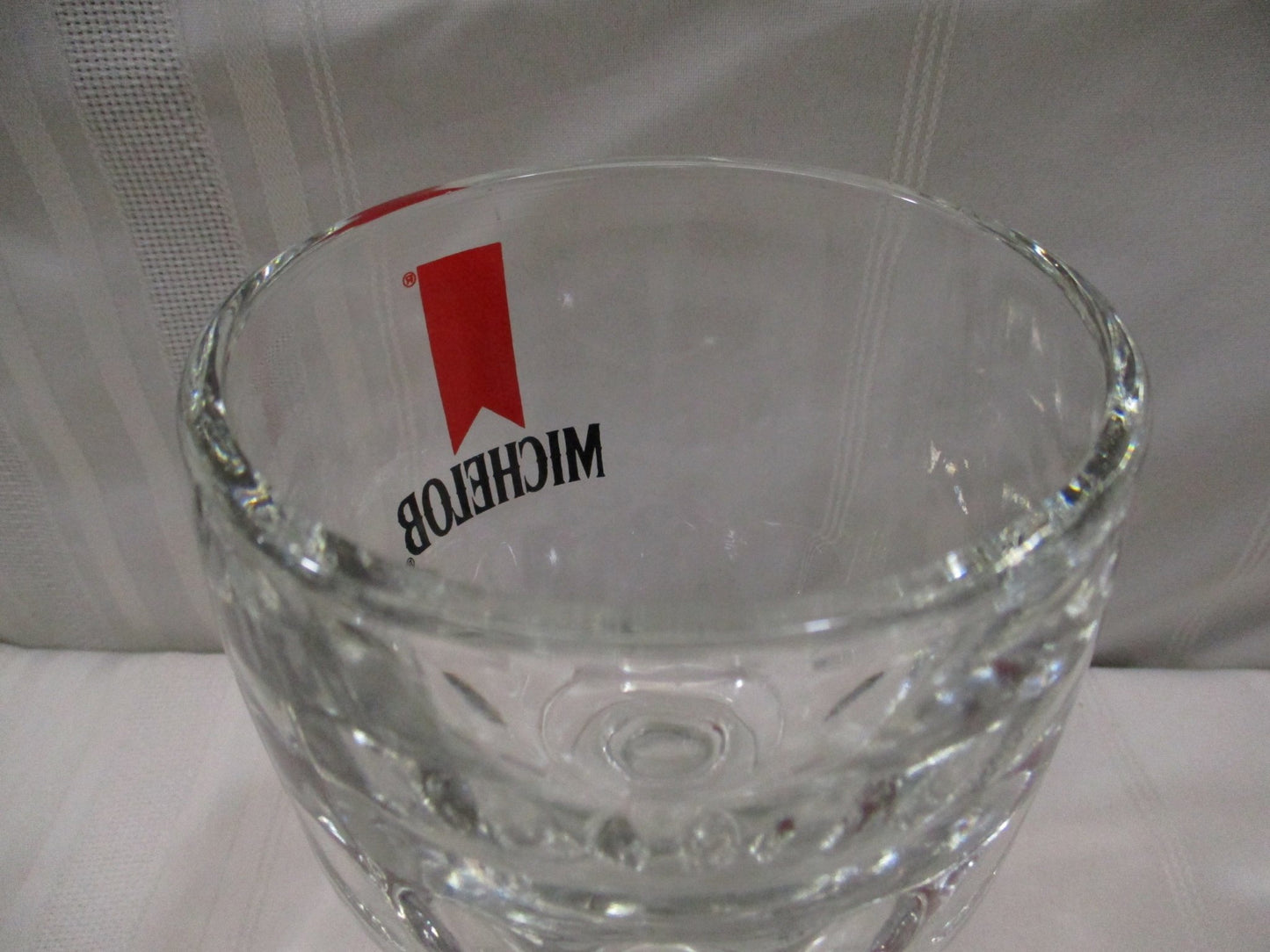 Michelob Pedestal Silkscreened Beer Glass [74686 - Cactus Jax Unique Collectibles