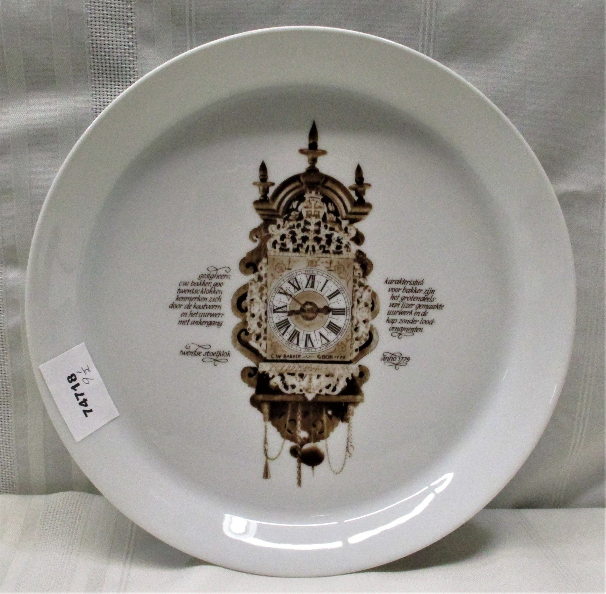 Mitterteich Porzellan Plate Clock 9 1/2 " (74718 - Cactus Jax Unique Collectibles