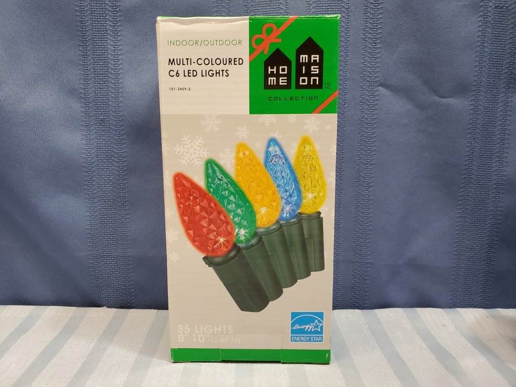 Multi-Coloured Indoor/Outdoor C6 LED Lights In Original Box by Home Maison [34438 - Cactus Jax Unique Collectibles