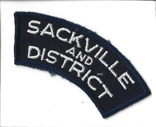 Obsolete Sackville and District Patch- New Brunswick Patch (94059) - Cactus Jax Unique Collectibles