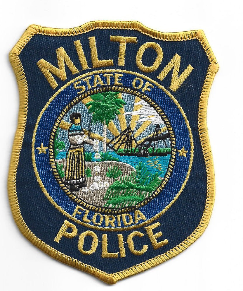 Police- Milton, Florida Patch ( 94071) - Cactus Jax Unique Collectibles