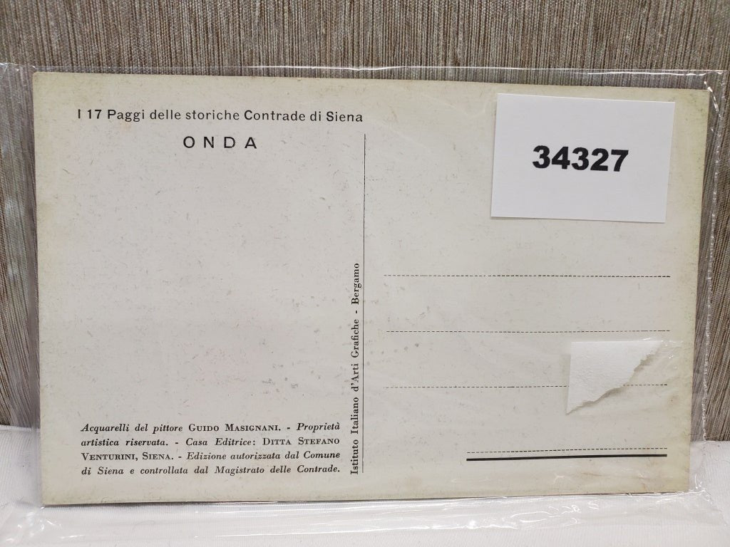 Postcard Italian Onda Soldier 4 x 6" [34327 - Cactus Jax Unique Collectibles