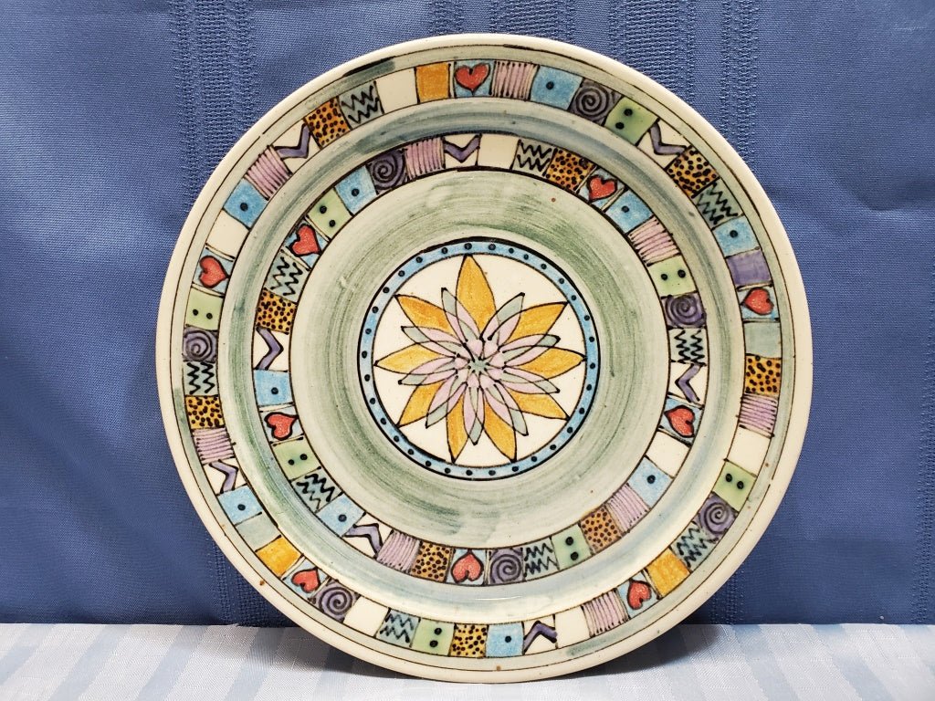 Pottery Plate 9" Signed by Artist (34467) - Cactus Jax Unique Collectibles