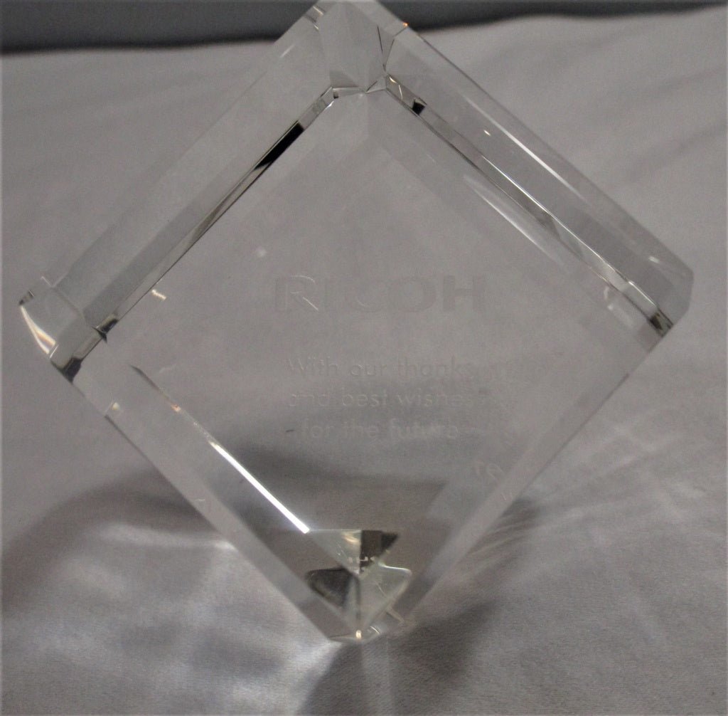 Ricoh Award Crystal in Presentation Box (82344 - Cactus Jax Unique Collectibles