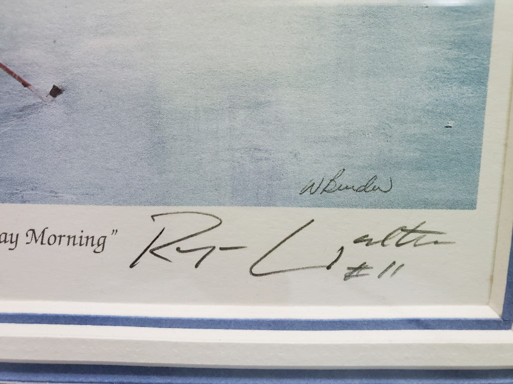 Saturday Morning Artist Signed Print 134/160 COA & Autographed NHL Ryan Walter {34473 - Cactus Jax Unique Collectibles