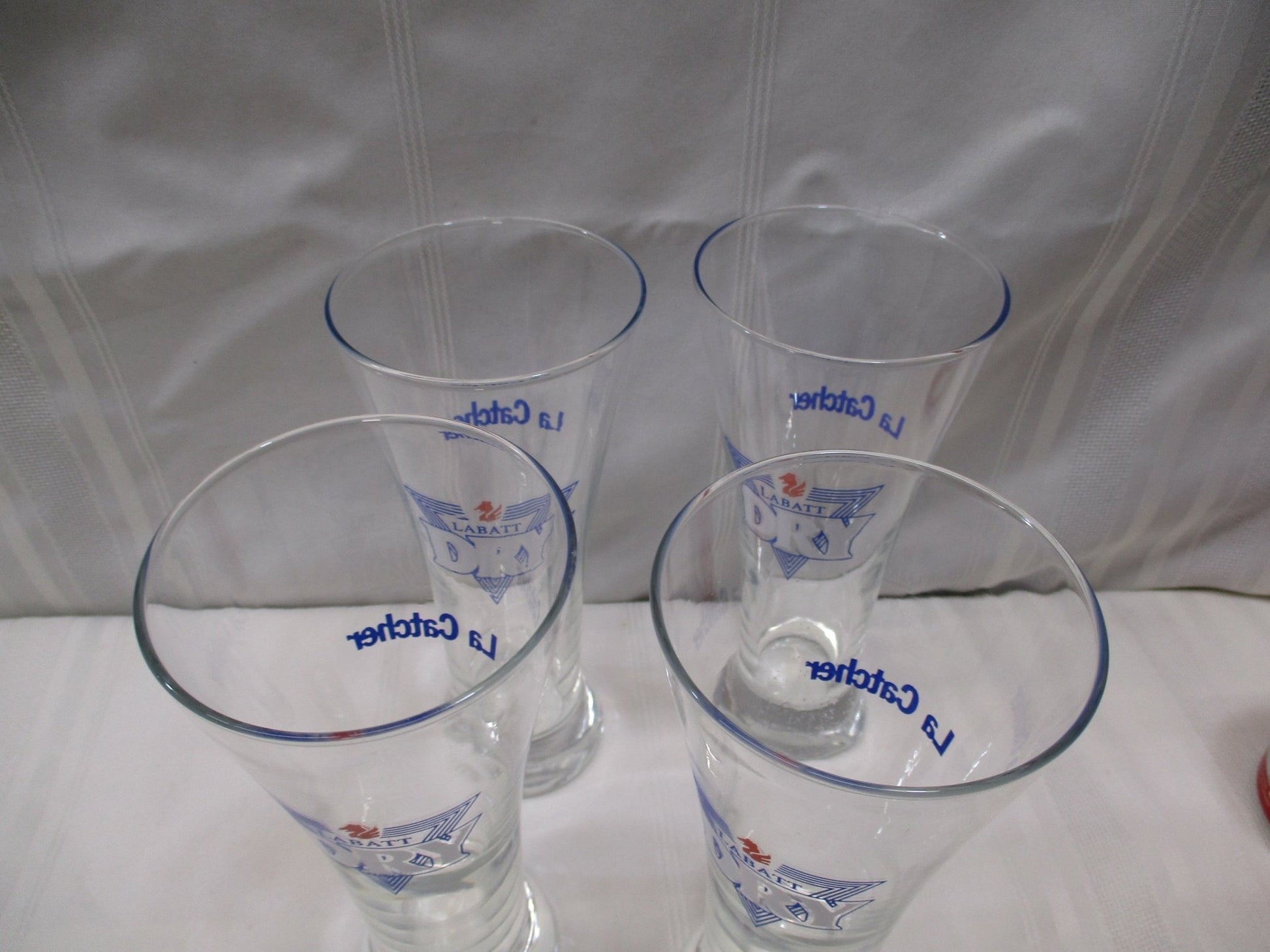 Set of 4 Labatt's Dry Beer Glasses (74705 - Cactus Jax Unique Collectibles