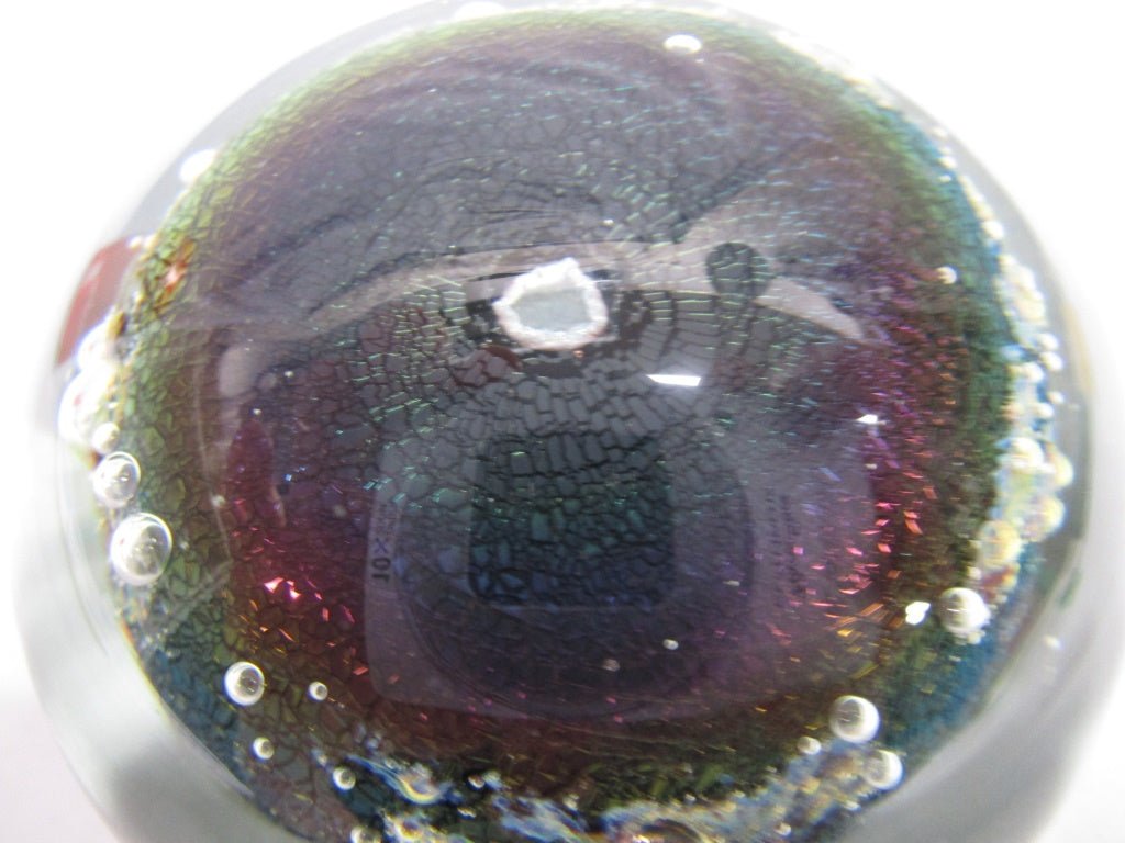 Signed Art Glass Paperweight 1981 (82625) - Cactus Jax Unique Collectibles