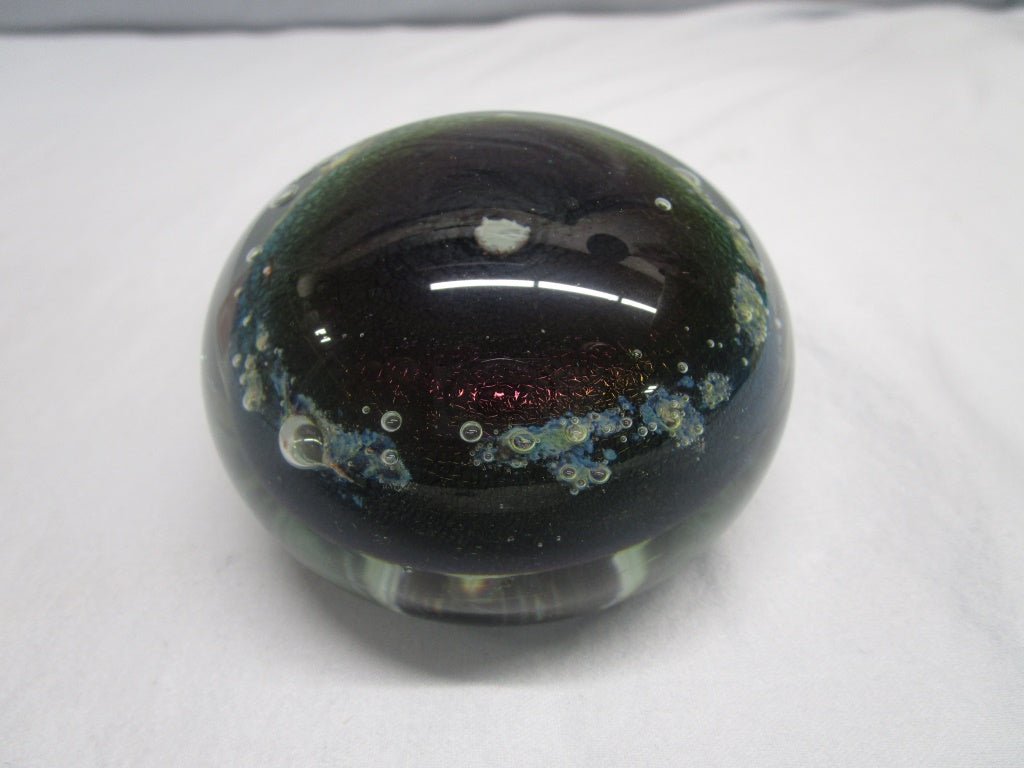 Signed Art Glass Paperweight 1981 (82625) - Cactus Jax Unique Collectibles