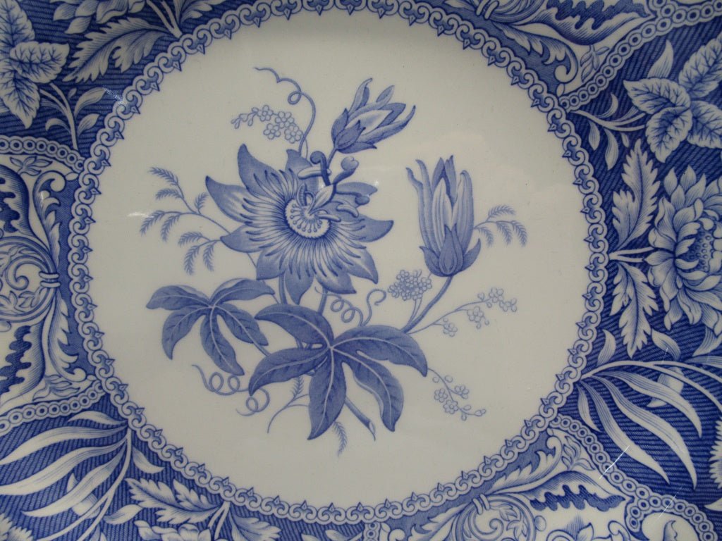 Spode Blue Room Transfer Plate Floral (82601) 10" - Cactus Jax Unique Collectibles
