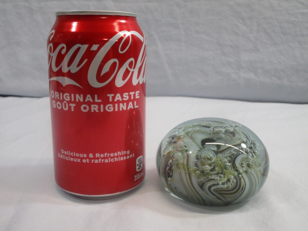 Studio Art Glass Paperweight with Bubbles (82335 - Cactus Jax Unique Collectibles
