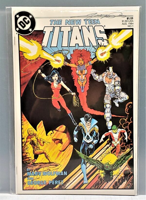 SIGNED George Perez Art New Teen Titans 1984