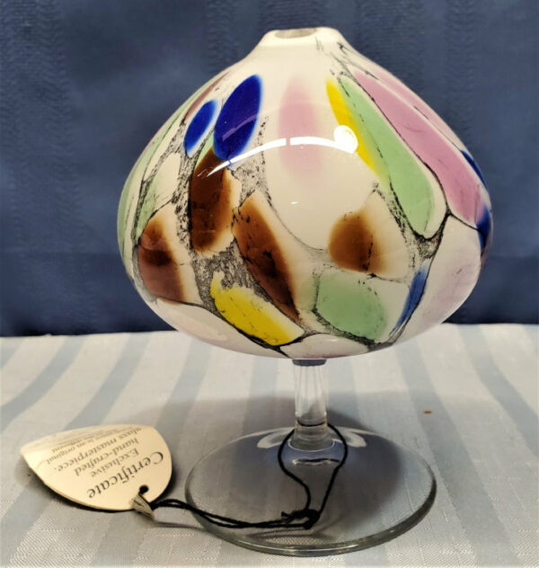 Signed Hand Crafted Art Glass Essential Oil Diffuser