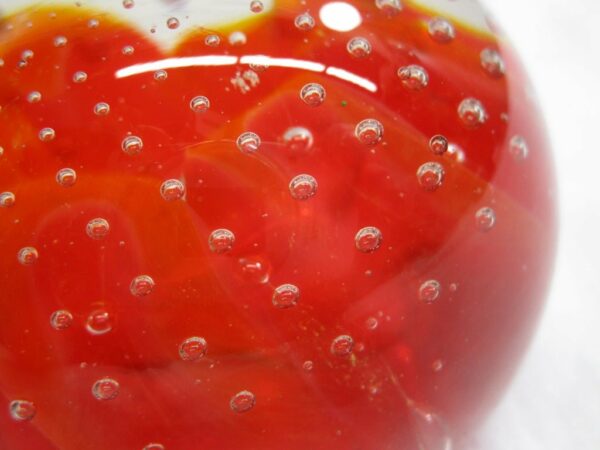 Altaglass Made Canada Art Glass Orange Paperweight (82324 - Image 5