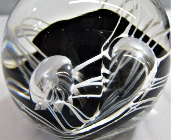 Art Glass Black & White Paperweight (82357 - Image 6