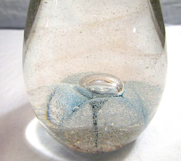 Art Glass Paperweight Stamped on Bottom   [82321 - Image 5