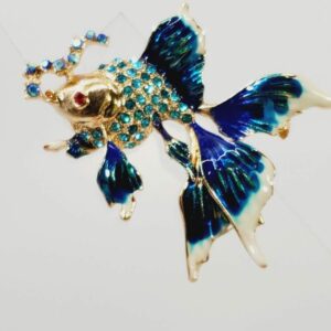 Fancy Fish Brooch Goldfish Fantail