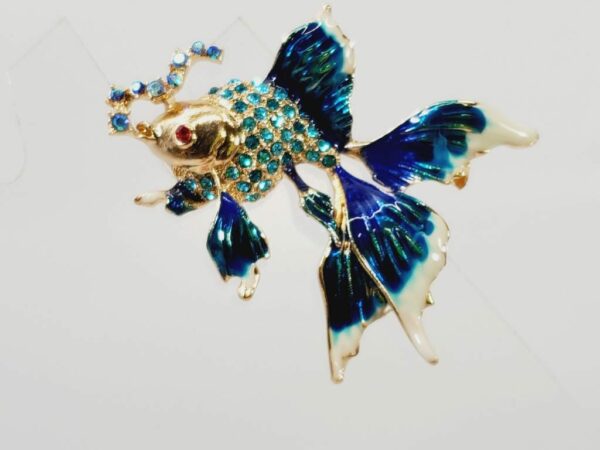 Fancy Fish Brooch Goldfish Fantail