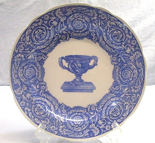 Spode Blue Room Transfer 10" Plate Warwick Vase (82602)