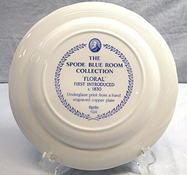Spode Blue Room Transfer Plate Floral (82601) 10" - Image 2