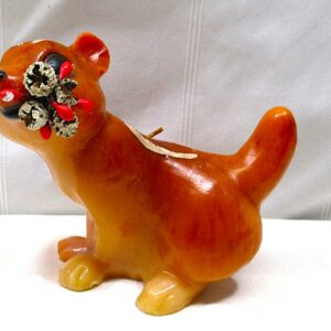 vintage squirrel figural candle